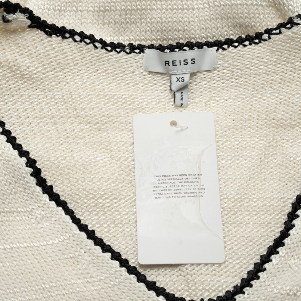 REISS- Talia Contrast Trim Sweater‎ - Picture 3 of 8